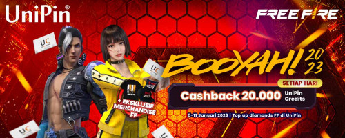 Selamat Tahun Baru! Dapatkan Merchandise Eksklusif FF dan Bonus Jutaan UniPin Credits di UniPin